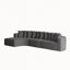 Ensemble de canapé modulaire en chenille Boneless de 131,1 pouces, canapé incurvé moderne en forme de nuage, comprenant 10 coussins-1114417039-1110122291