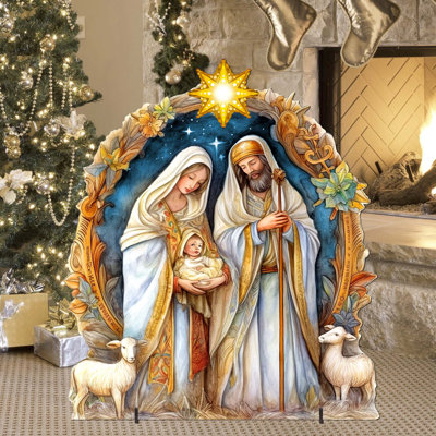 Figurine de crèche de Noël nostalgique