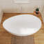 Baignoire profonde autoportante à surface solide de 71 po Fslefay