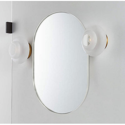 20 X 33 Inch Metal Oval  Mirror
