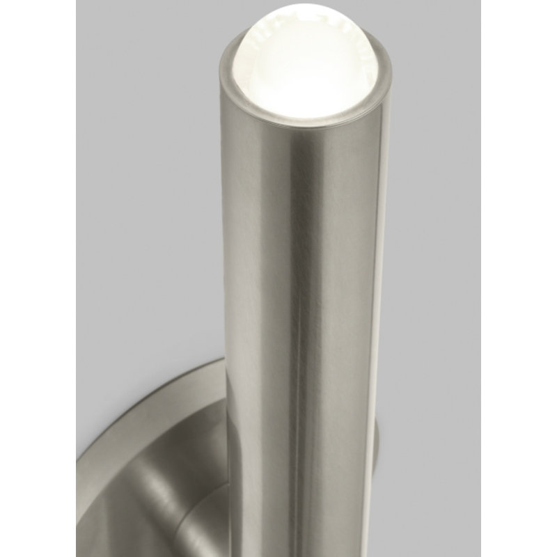 Ebell 1 - Light LED Armed Sconce, Antique Nickel