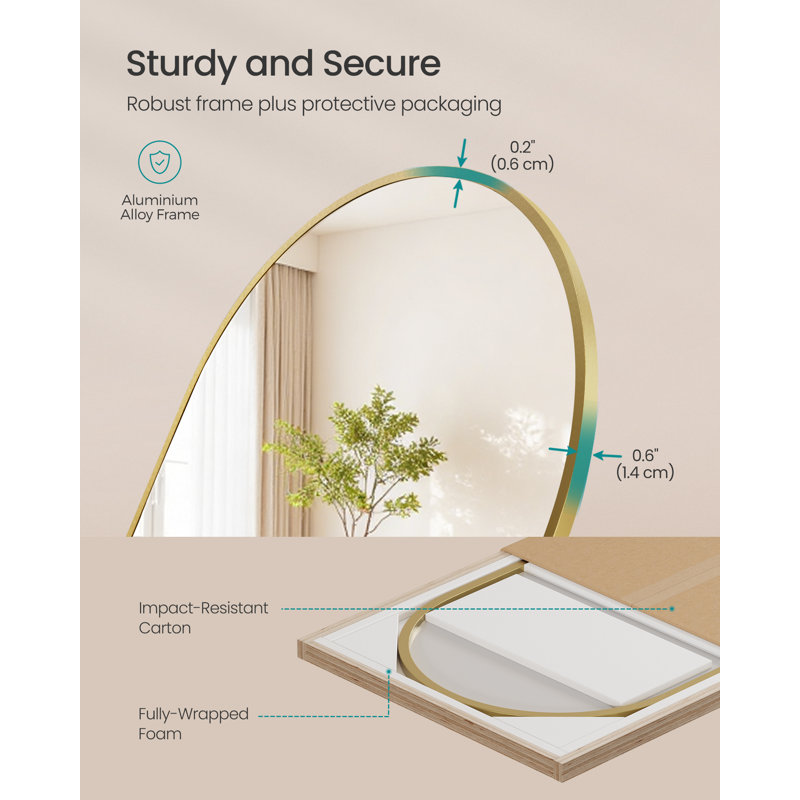 Aluminium U-Shaped Mirror