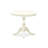 3 Piece Kitchen Table Set Consists of 1 Modern Dining Table and 2 Grey Linen Fabric Dining Chairs with High Back - linen white Finish-575189983-575189980-575189968