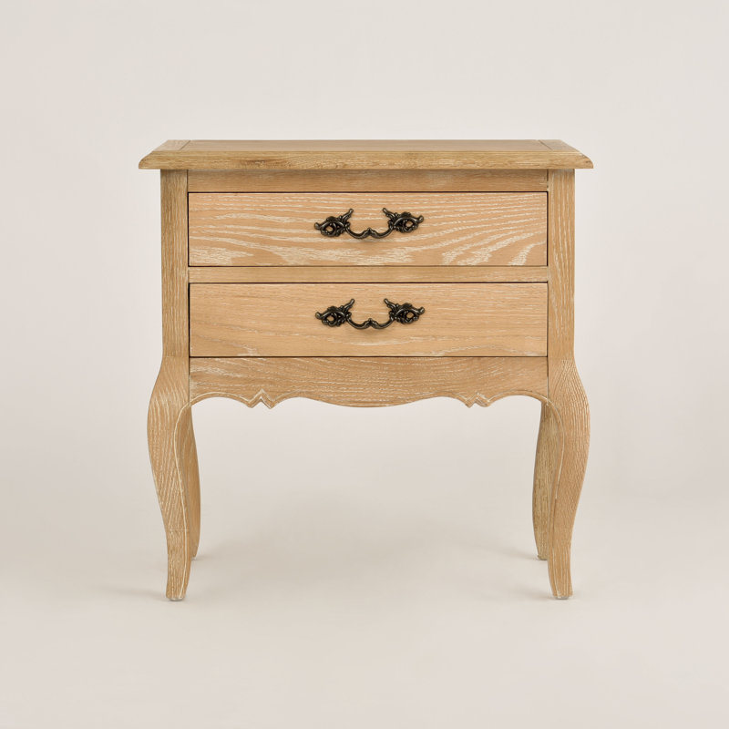 Anza 60cm W Solid Wood Bedside Table