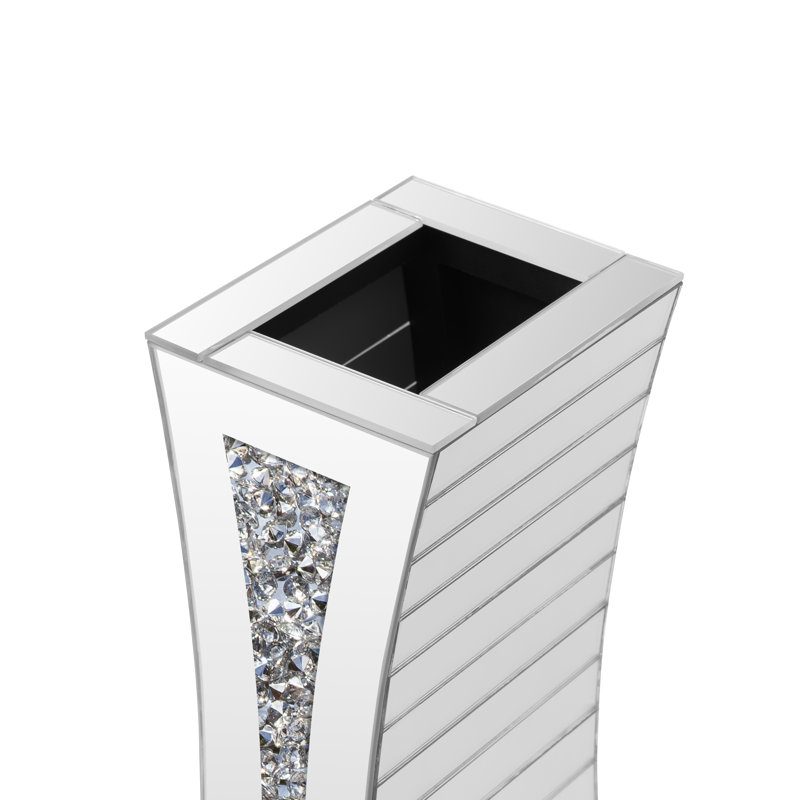 Vase de plancher en verre à miroir H 36 "DeGrailly