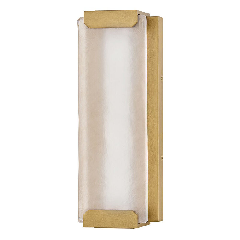 Hinkley Zayde Wall Mount Lantern, Heritage Brass