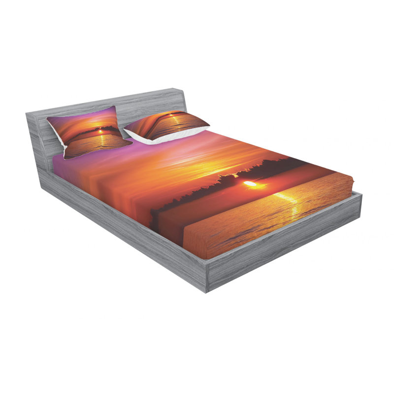 Microfiber Sheet Set, Queen Sheet Set + Fitted Sheet + 2 Pillowcases