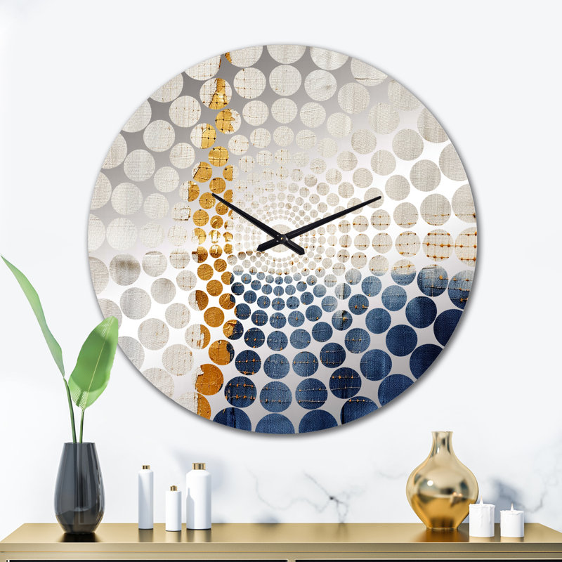 Magnola - Horloge murale peinture abstraite, Grand