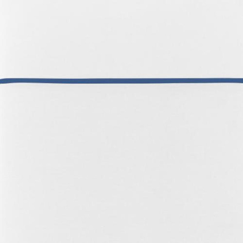 Boutique Percale Sham, White/Platinum, Standard/Twin