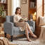 Upholstered Armchair-1402647785