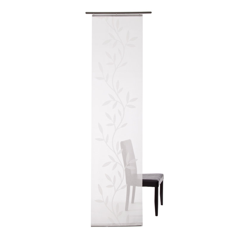 Ciel Track Insert Sheer Sliding Panel, White
