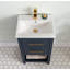 Meuble-lavabo simple 20 po avec plateau en céramique Bickley-1786153483