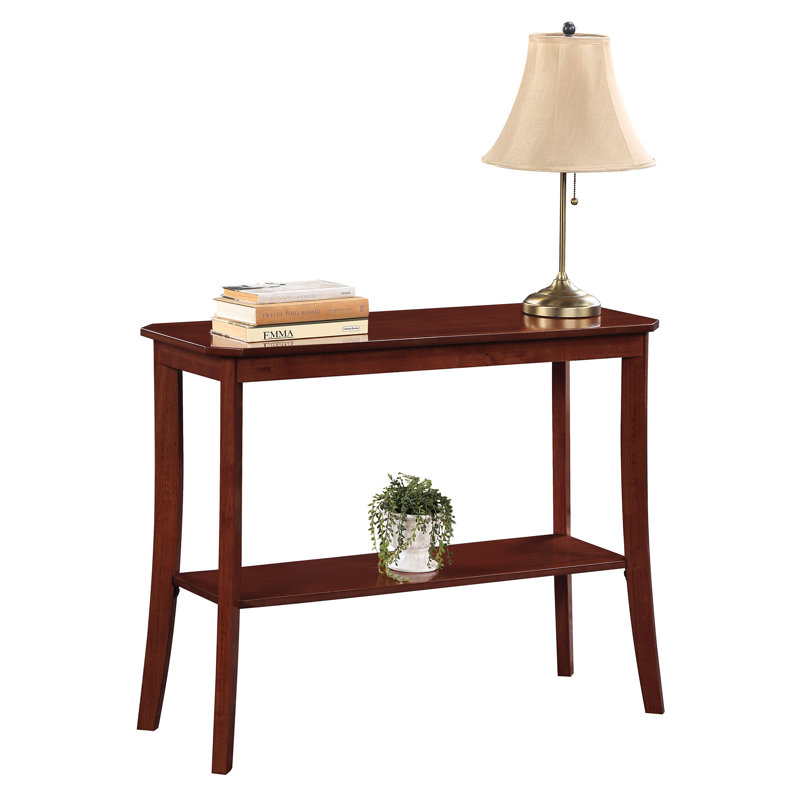 Slayter 38"W Console Table with Storage, Mahogany, 30" H x 38" W x 14" D