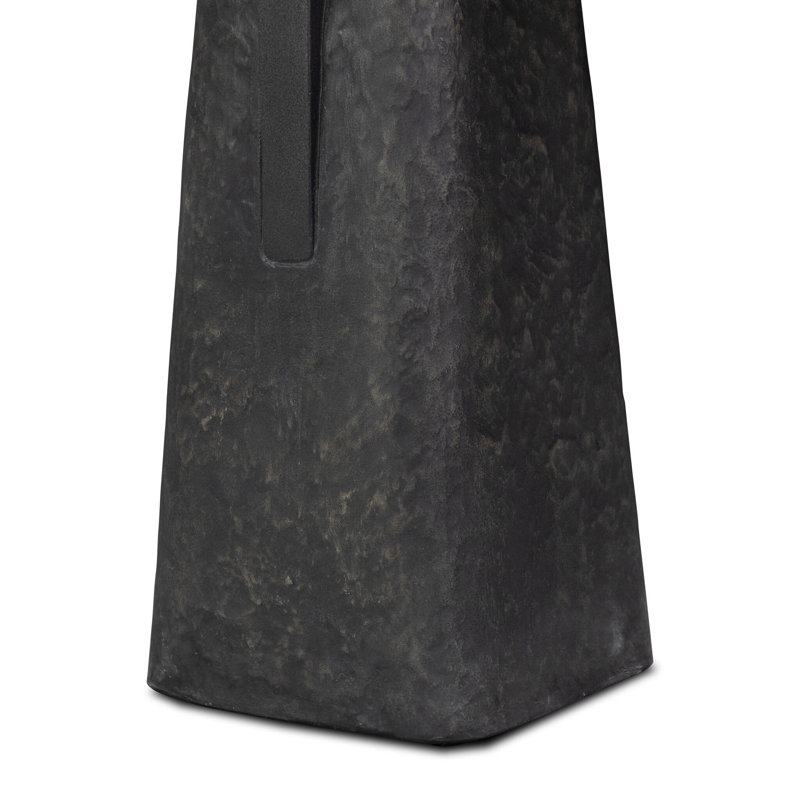 Daro Outdoor End Table-Charcoal Concrete