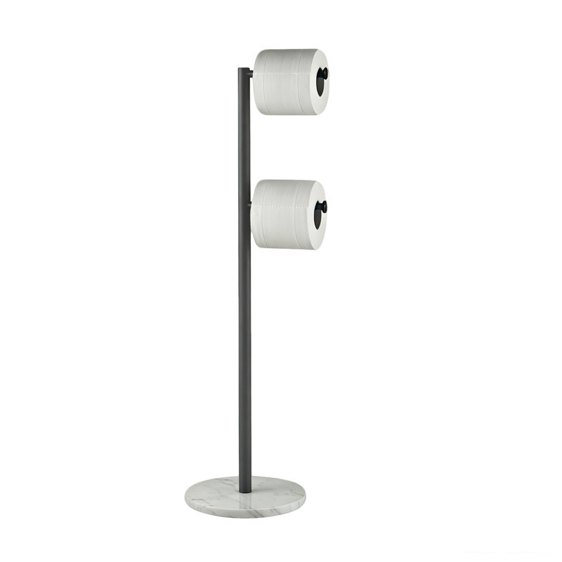 Porte-papier hygiénique sur 2 rouleaux Stoneline, Matte Black
