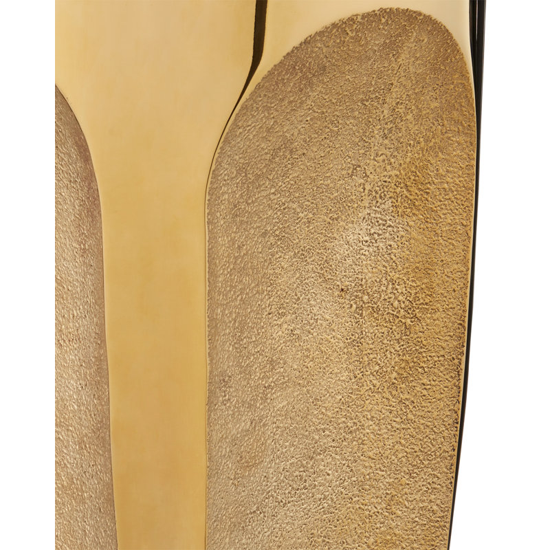 Lemy End Table, Polished Brass