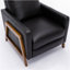 Fauteuil inclinable en cuir Richland - noir-887131053