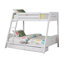 Lit superposé simple au-dessus d'un lit double avec échelle Emily, 2 tiroirs, bois Emily-100914545