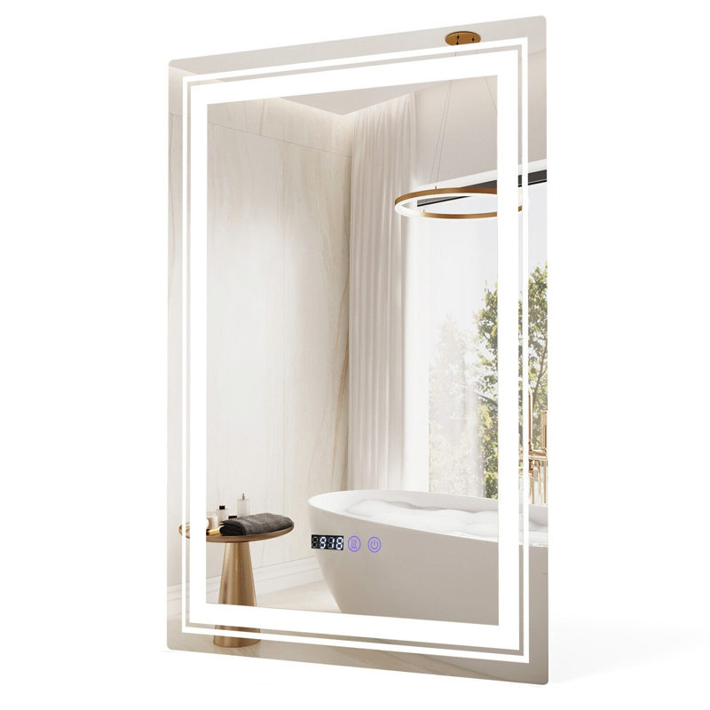 Isabella Metal Rectangle Wall Mirror