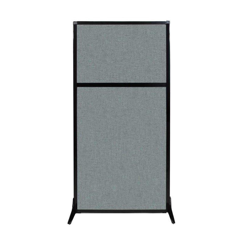 Cloison de poste de travail, Bleu poudré, 33"