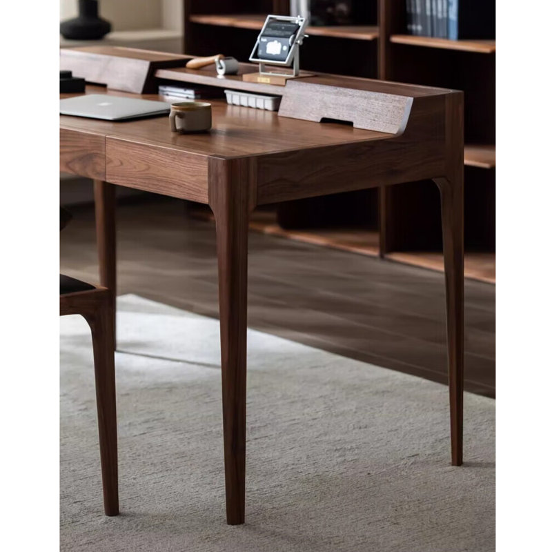 Bureau en bois massif de style moderne, H 29,53 po x l 55,12 po x P 25,59 po