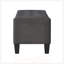 Banc de rangement avec repose-pieds avec charnière de sécurité, capacité de poids de 350 lb, sièges de hall d'entrée rembourrés pour la chambre à coucher et le salon