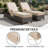 26.5'' W x 80'' D x 6'' H Outdoor Chaise Lounge Seat / Back Cushion with Pillow and Pocket-1762697131-1762697129