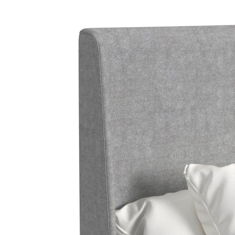 Lit en amande gris clair Picket House Furnishings Clare UPH, Double