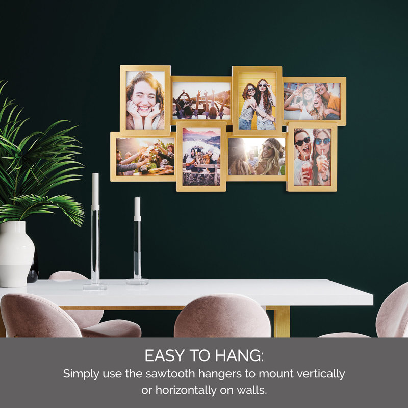 Melannco 8-Opening Photo Collage Frame, 8