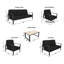 Ensemble de conversation Kachig avec coussins Sunbrella®-742090845