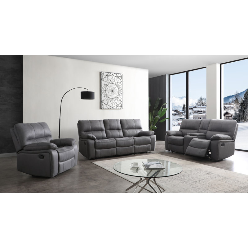 Drafton 3 - Piece Living Room Set, Gray