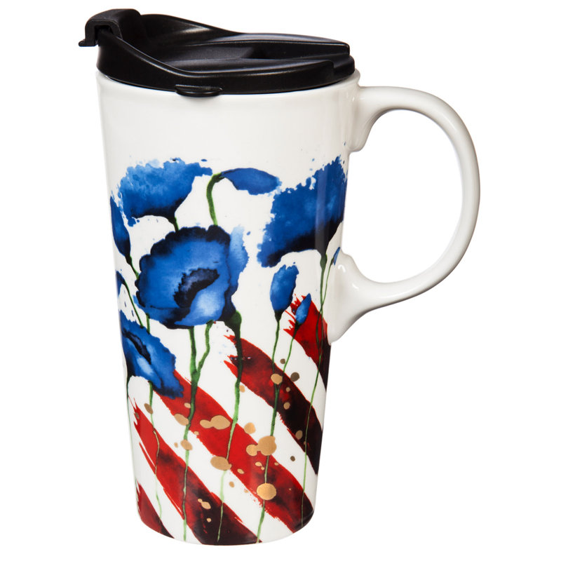 Grande tasse de voyage 17 onces patriotique
