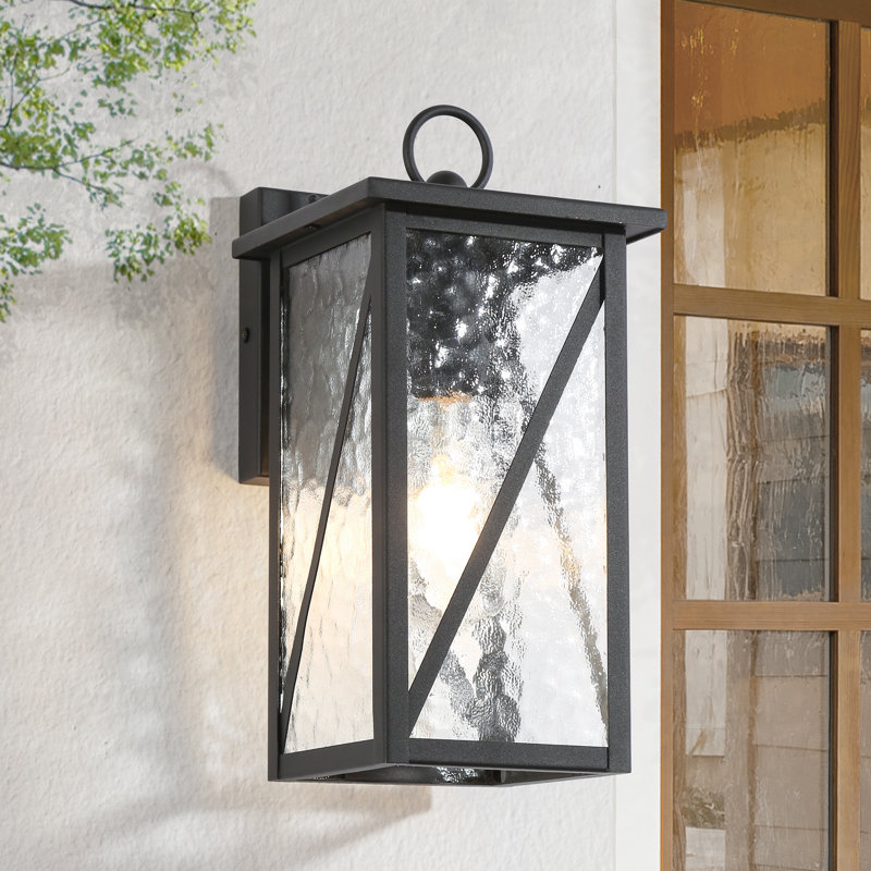 Dekotah 1- Light Iron Black Textured Wall Sconce