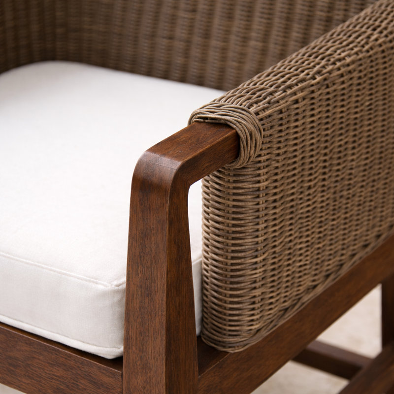 Chaise de patio avec coussin DeMontfort