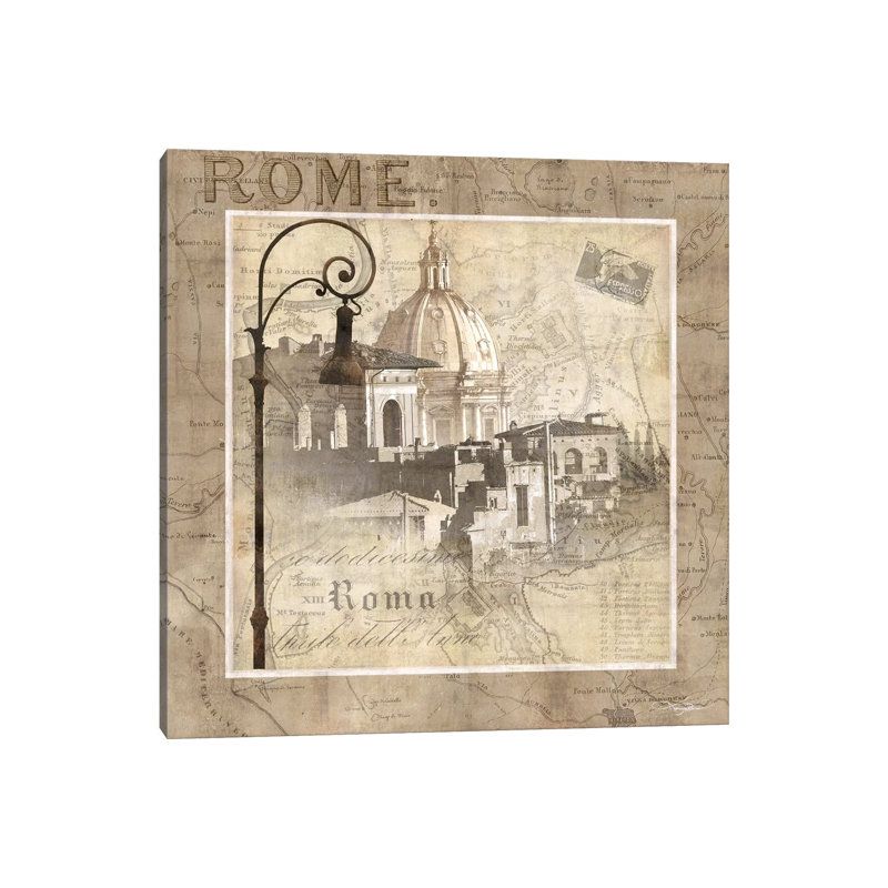 When In Rome by Keith Mallett - Wrapped Canvas Print, 30.48cm H x 30.48cm W x 1.91cm D