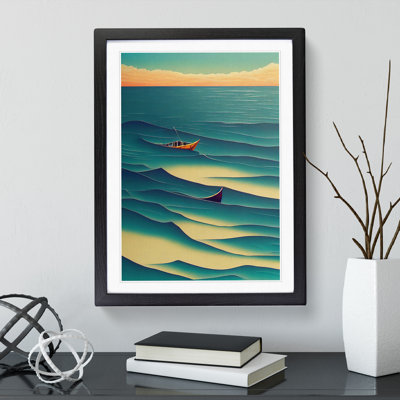 Boat in the Waves - Wall Art