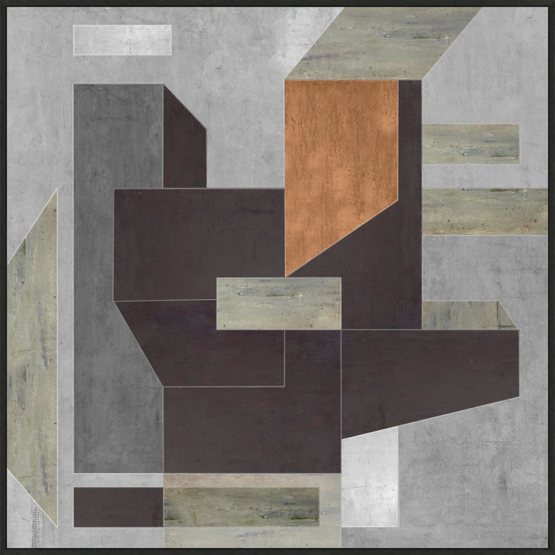 «Superstruct» par Thom Filicia - peinture sur toile à cadre flottant