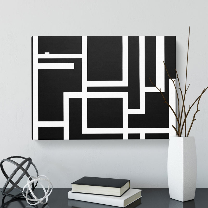 Cubism Abstract Art - Wrapped Canvas, 50cm H x 76cm W x 3cm D