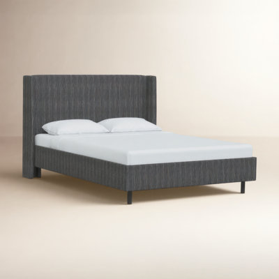 Lapa Upholstered Wingback Bed