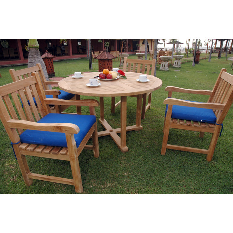 Tosca Outdoor 5 - Piece Teak Dining Set
