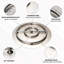 Ensemble de plaque de cuisson et anneau en acier inoxydable pour gaz naturel-102247828