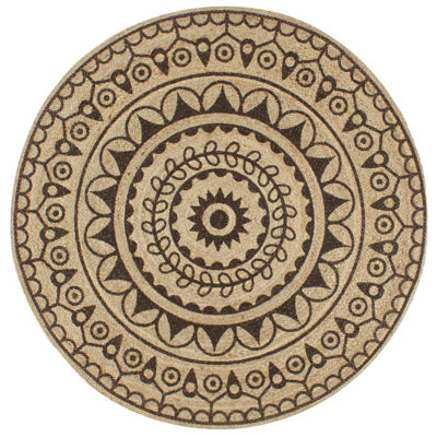 Round Dionysios Geometric Area Rug