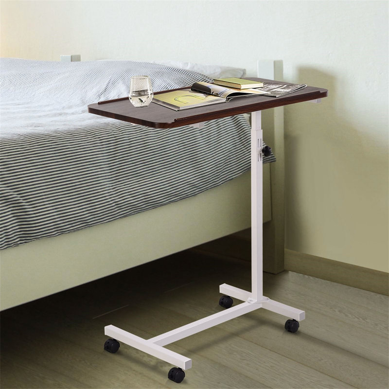 Height Adjustable Side Table, Brown