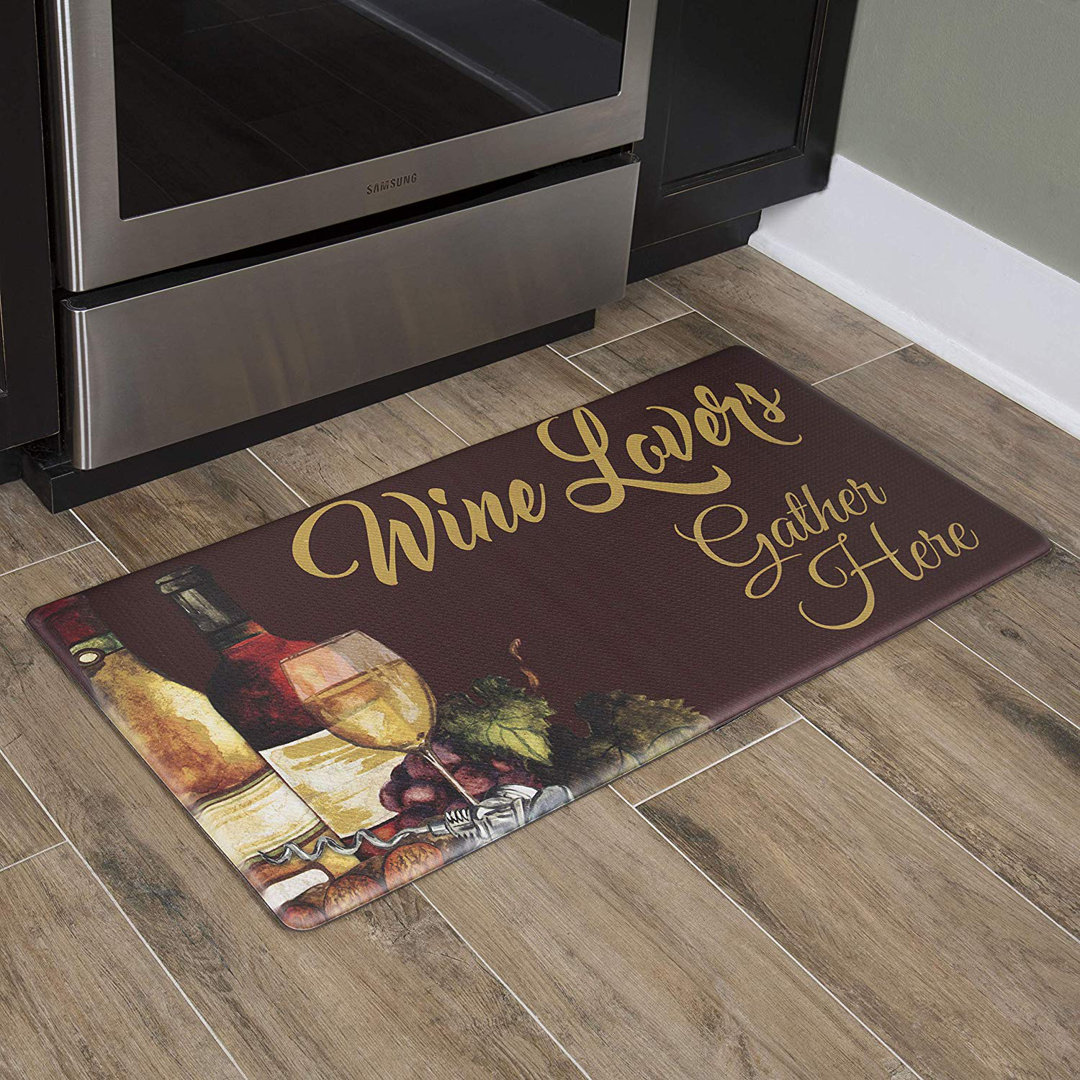 Nicole Miller Cook N Comfort Wine Lovers Kitchen Mat Nicole Miller