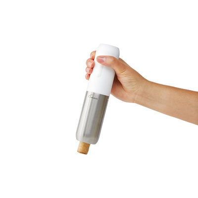 Rabbit Compact Electric Corkscrew Wine Bottle Opener (White), 10.75 Inches
