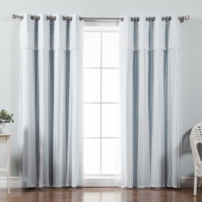 Crenshaw Solid Room Darkening Thermal Grommet Curtain Panels