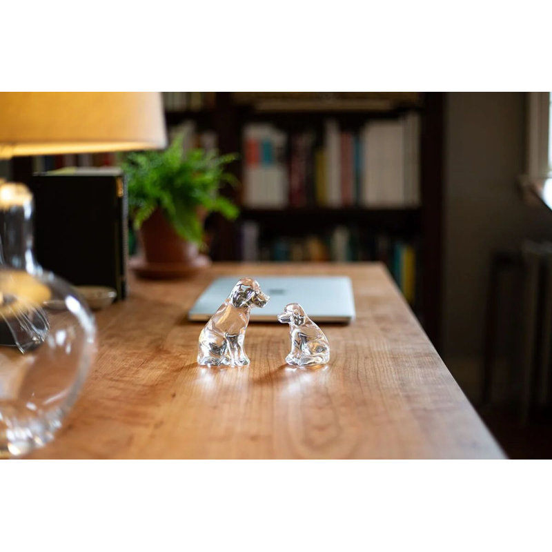Handmade Glass Dog Figurine