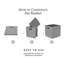Cube Collapsible Sturdy Storage Bin With Cut-Out Handles-85384579