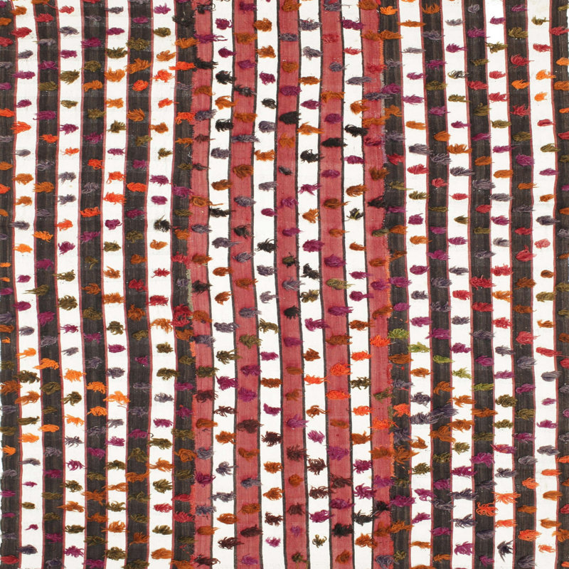 Tapis brun contemporain, Carré 7 pi
