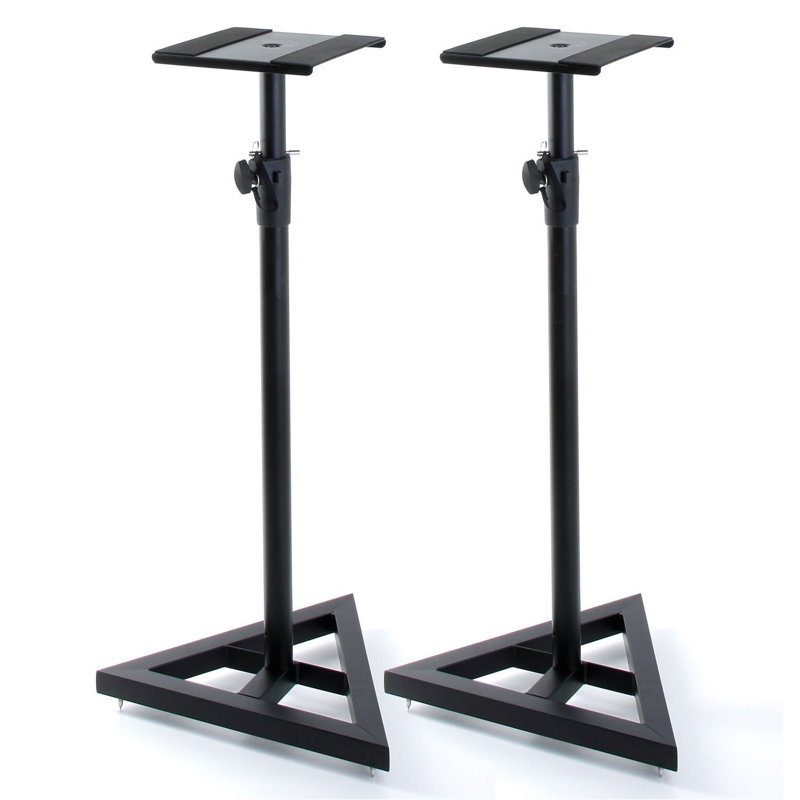 150cm Premium Floor Fixed Height Speaker Stand (Pair) For Studio Monitors And Hi-Fi Loudspeakers - Create Truer Mixes With Optimum Loudspeaker/Monitor Height And Positioning With Rotating Plate For Speakers